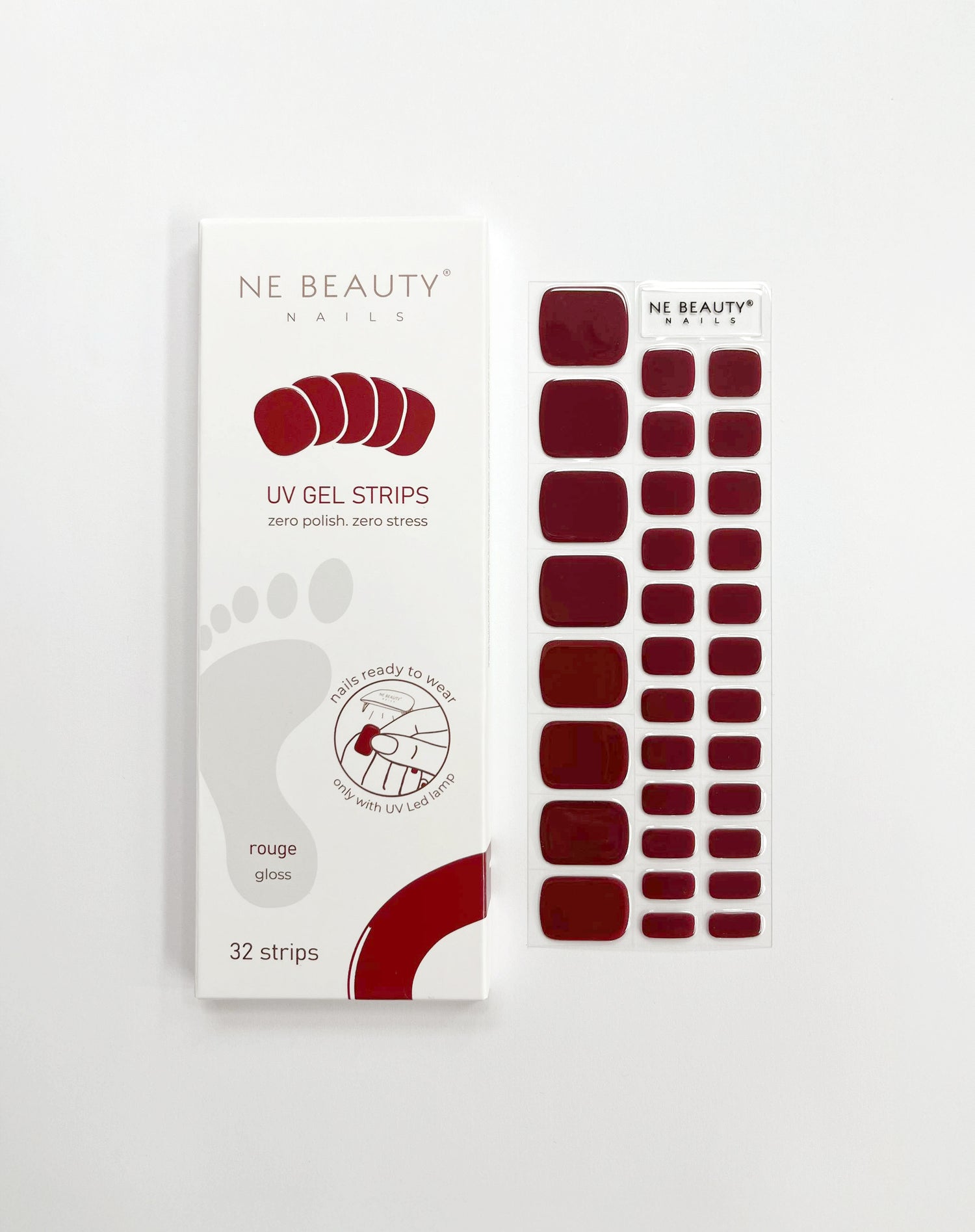 Rouge Pedicure UV Gel Strips