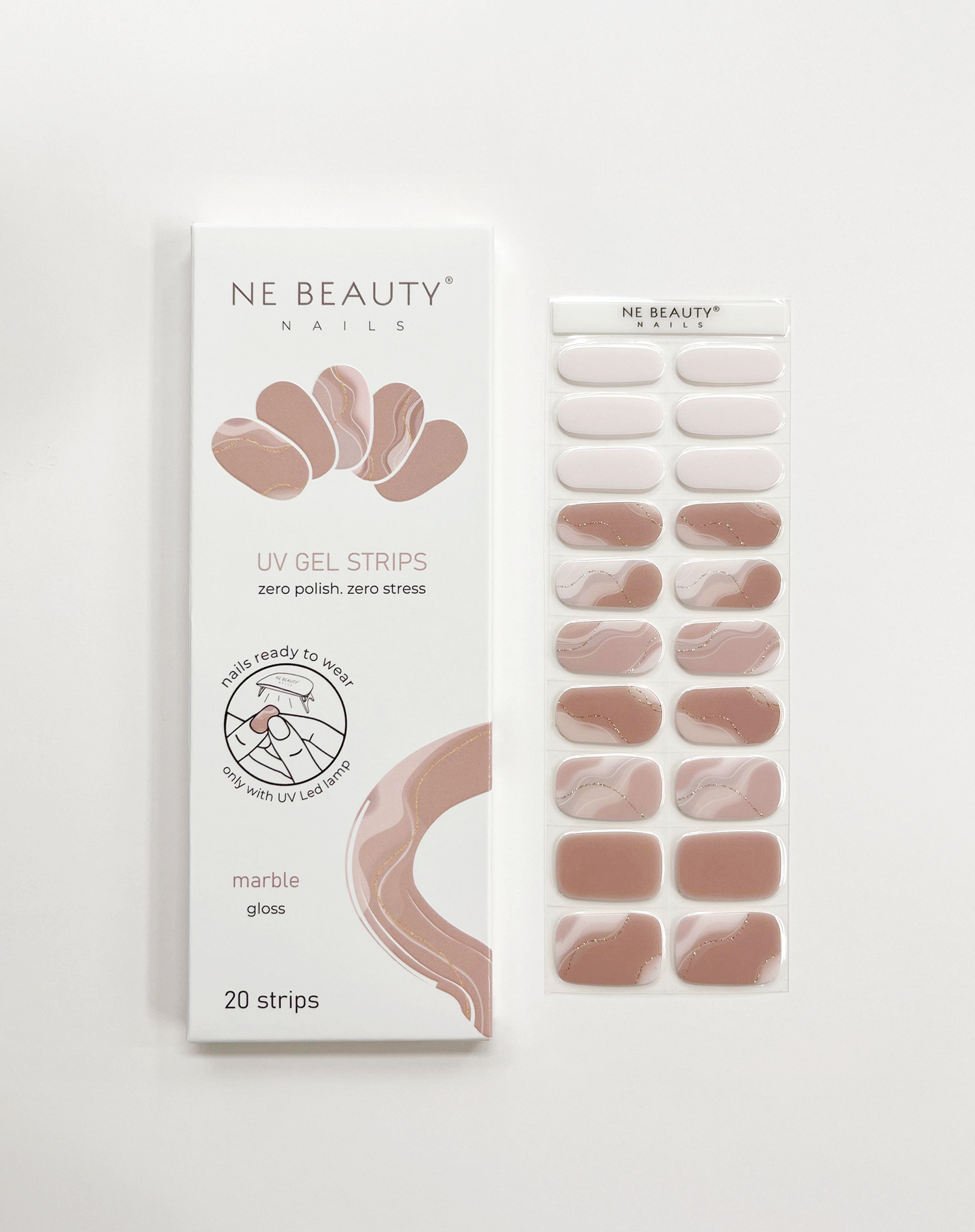 Marble UV Gel Strips