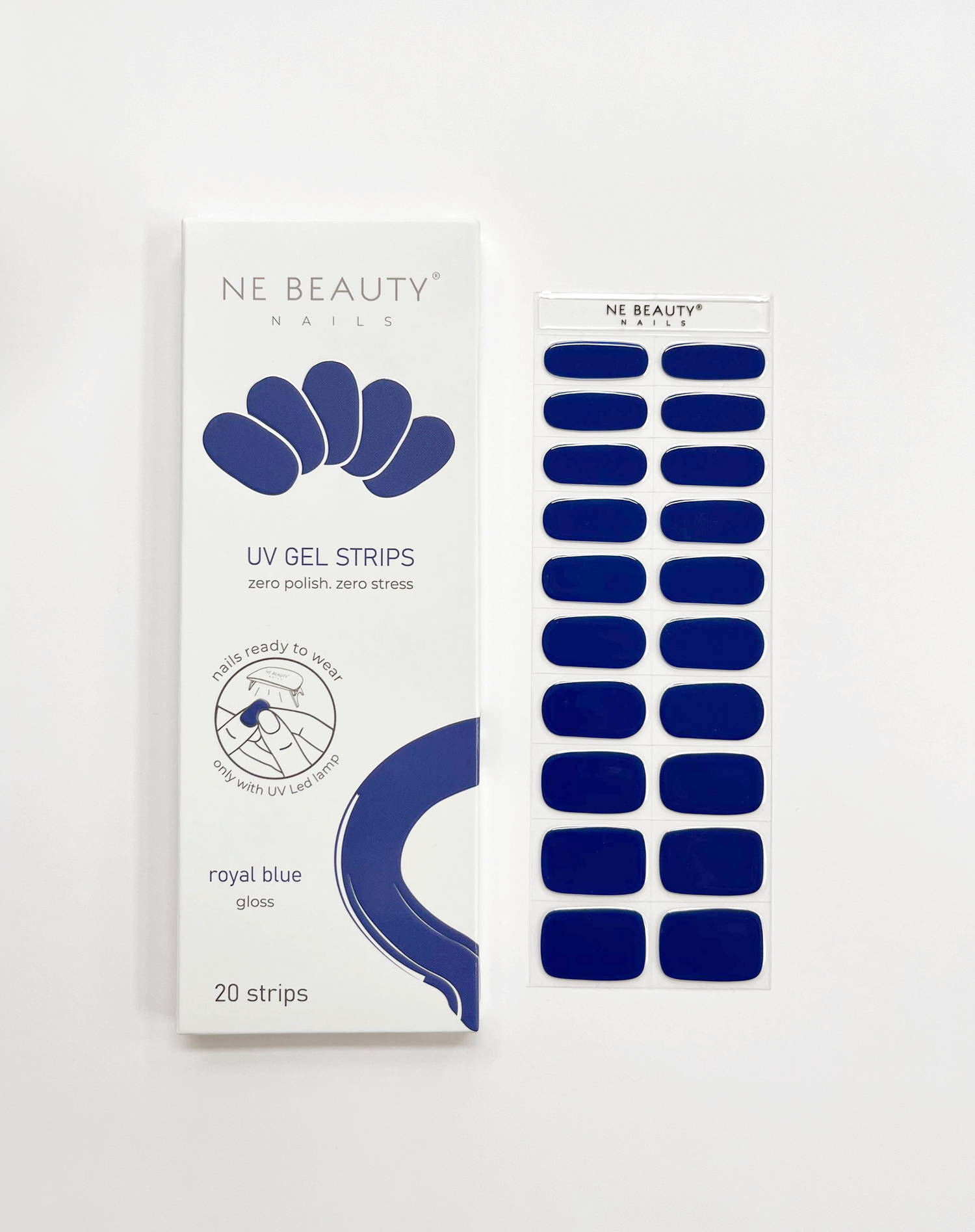 Royal Blue UV Gel Strips